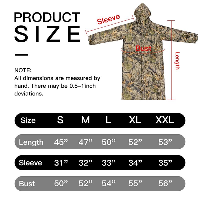 Camouflage Rain Coat Adult Lon - Fishing Rain Suit recension och pris