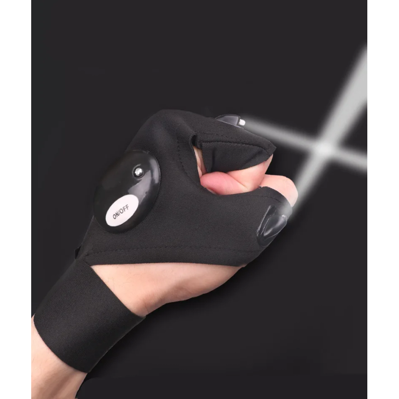 LED Half Finger Glove for Men  - Fishing Gloves recension och pris