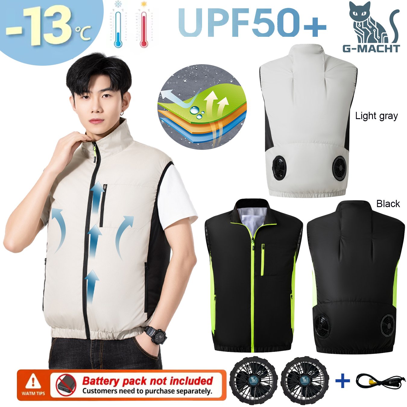 Summer Breathable Wearable Coo - Fishing Vest recension och pris