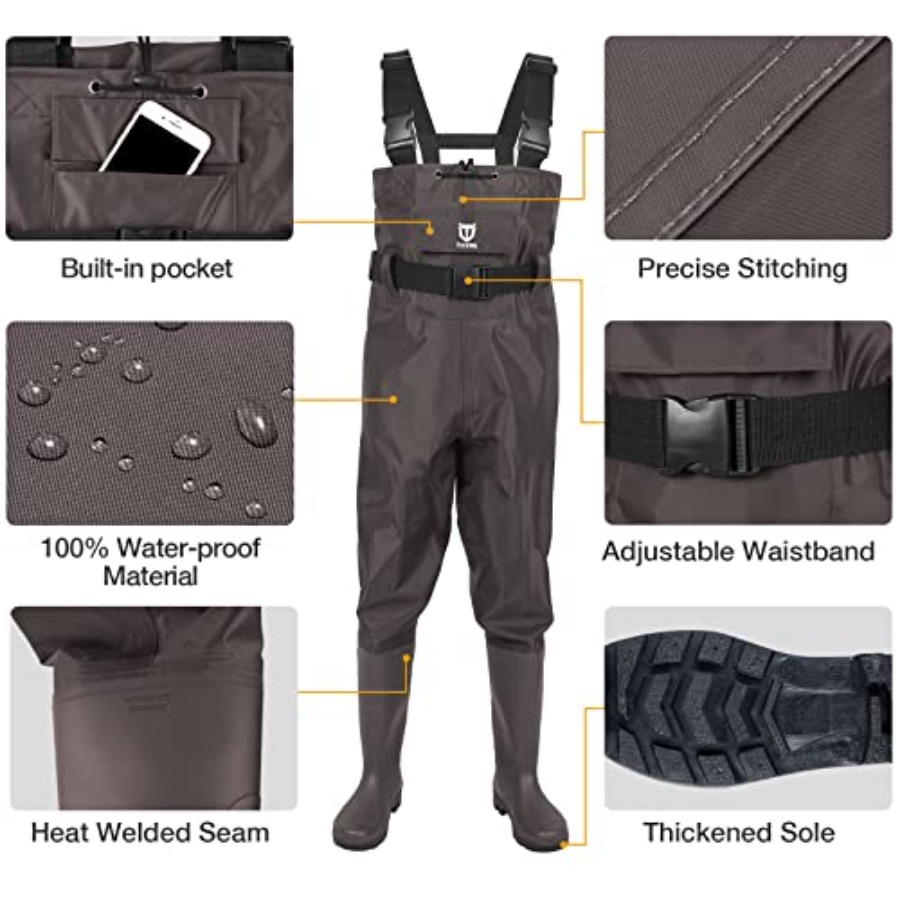 Bootfoot Chest Wader, 2-Ply Ny - Fishing Waders recension och pris