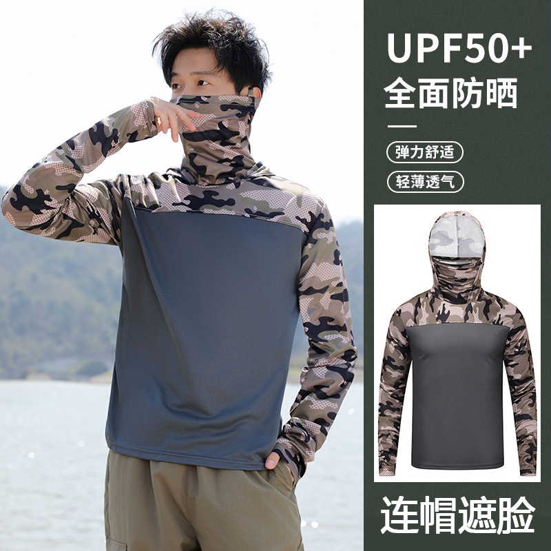 Fishing Shirt Hooded Men Sunsc - Fishing Shirt Uv Protection recension och pris