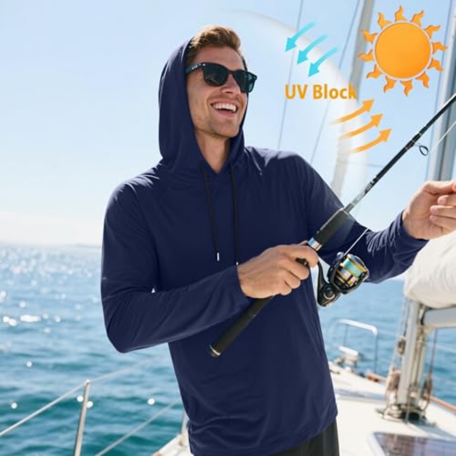 HovSiyla 5 Pack Men's Fishing  - Fishing Hoodie recension och pris