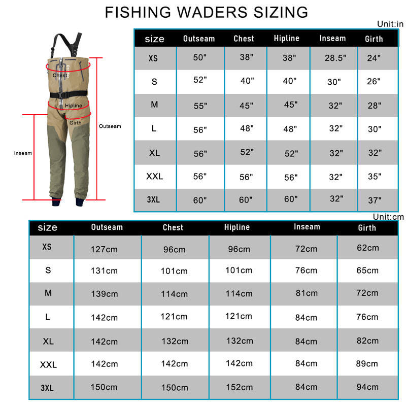 Zippered Waterproof Wader With - Fishing Waders recension och pris
