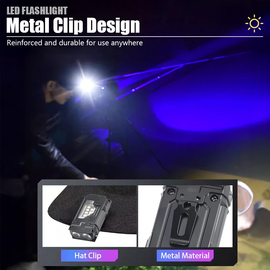 Mini Keychain EDC Flashlight - - Fishing Hat recension och pris