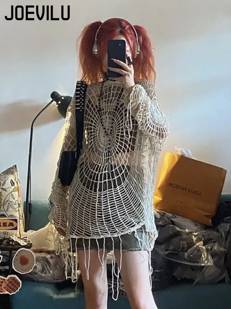 JOEVILU Hollow Knit Hooded Top - Fishing Hoodie recension och pris