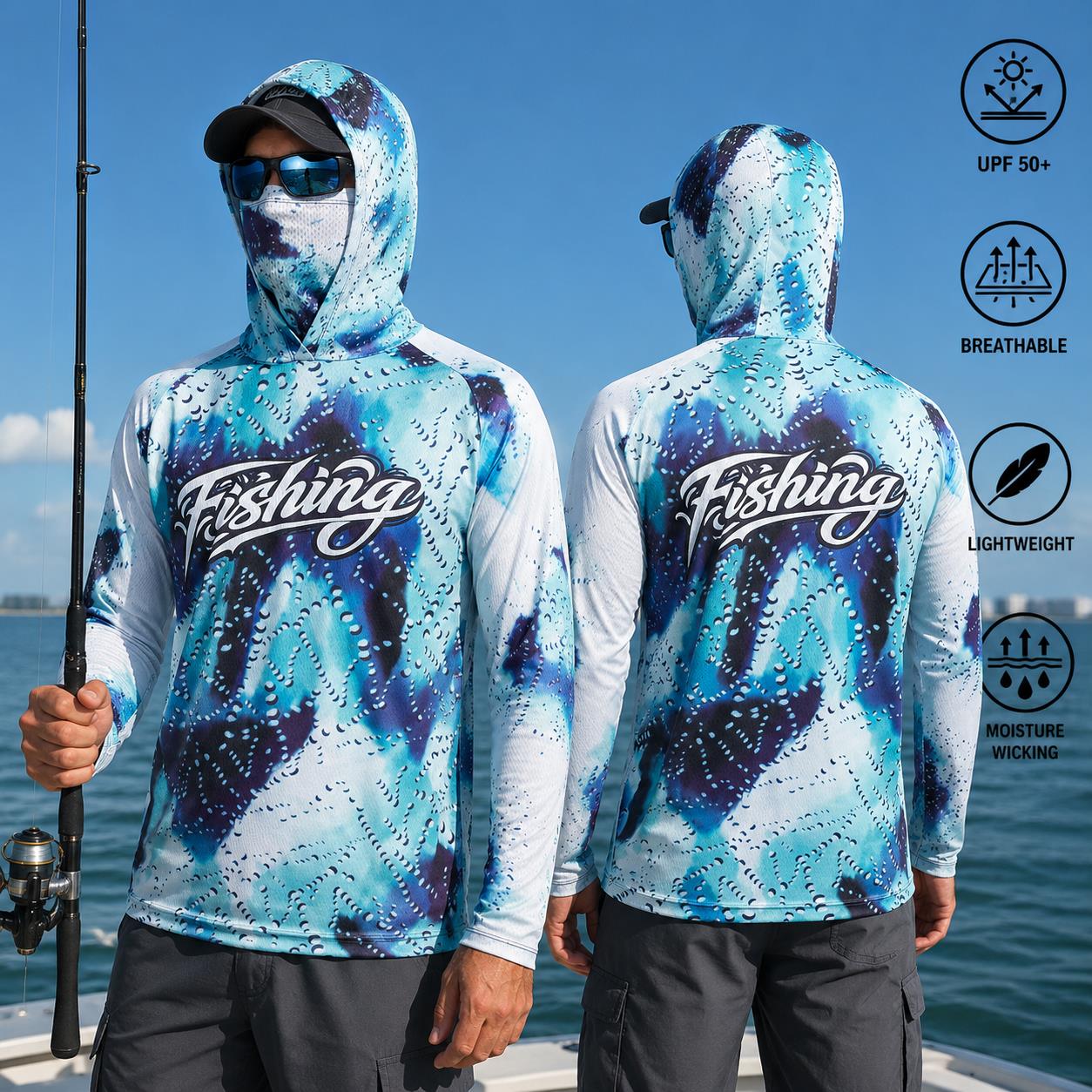Fishing Shirt Hooded Men Fishi - Fishing Mask Sun Protection recension och pris