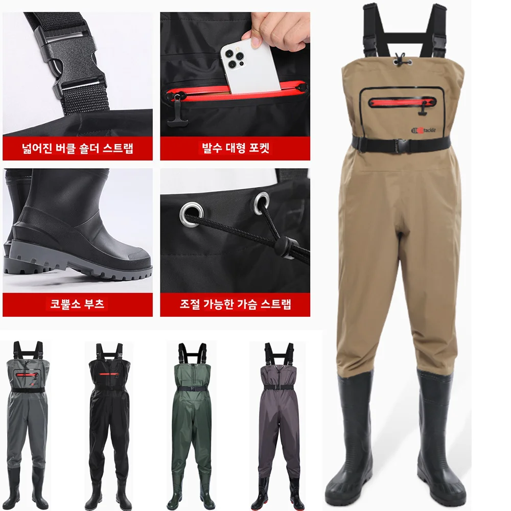 Waterproof Chest Waders with F - Fishing Pants Waterproof recension och pris