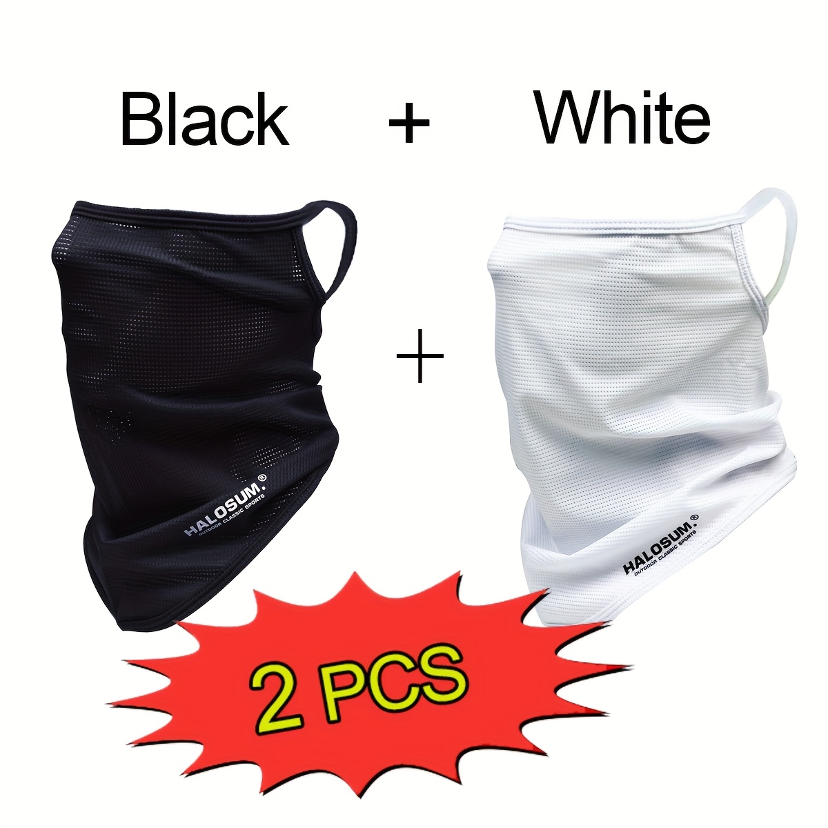 1/2Pcs Ice Silk Face Mask Brea - Fishing Mask Sun Protection recension och pris