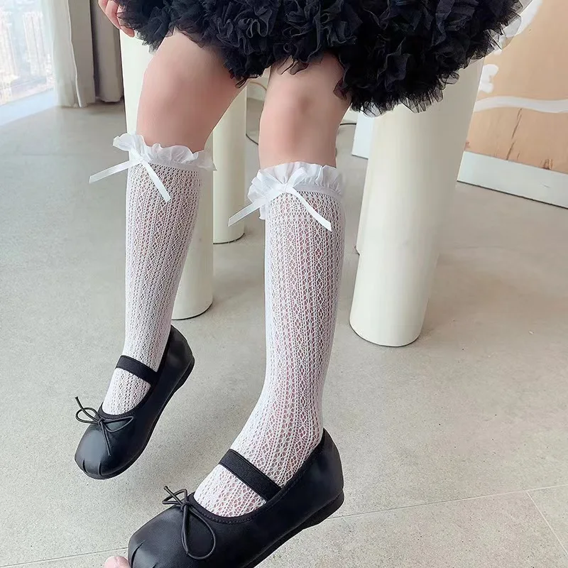 Girls Long Tube Lace Stockings - Fishing Socks recension och pris