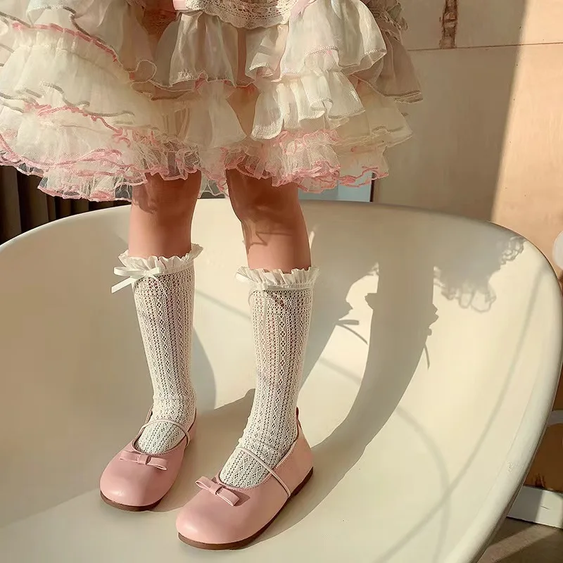 Girls Long Tube Lace Stockings - Fishing Socks recension och pris