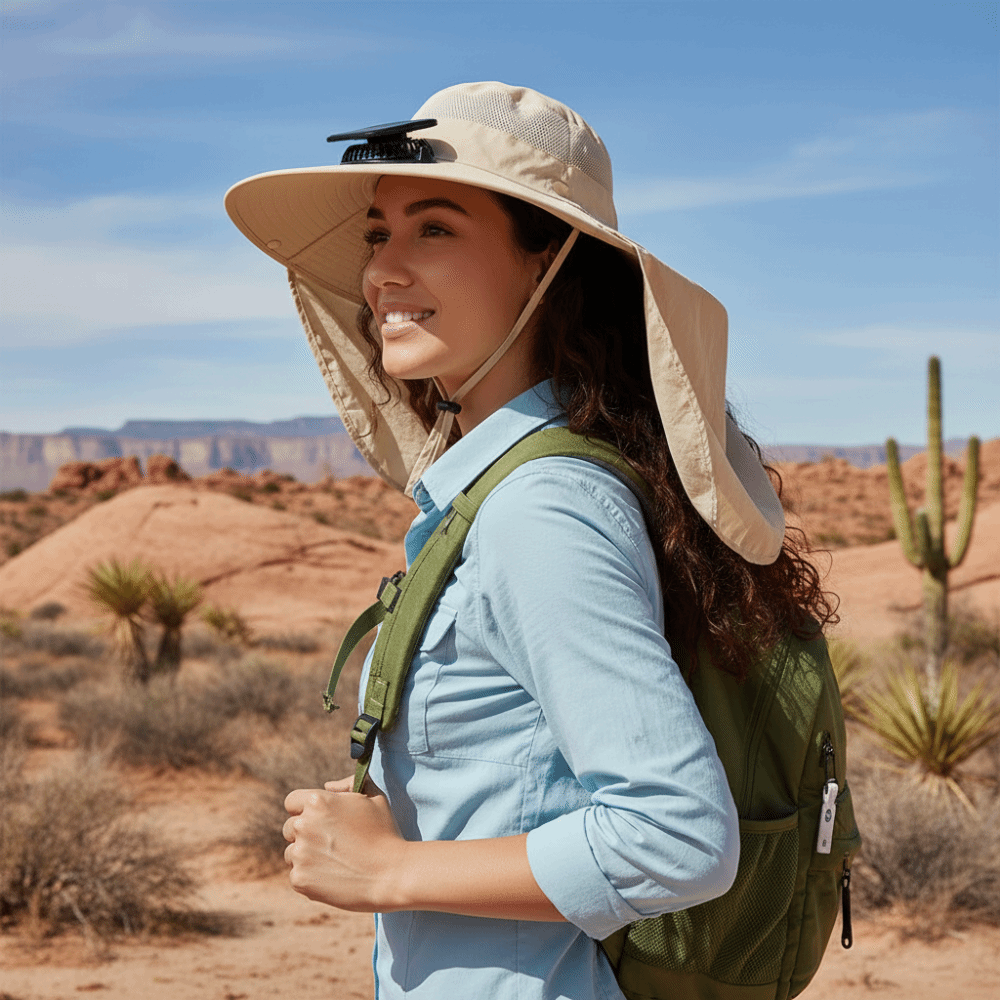 Gift UPF50+ Solar Fan Hat Wate - Fishing Hat recension och pris