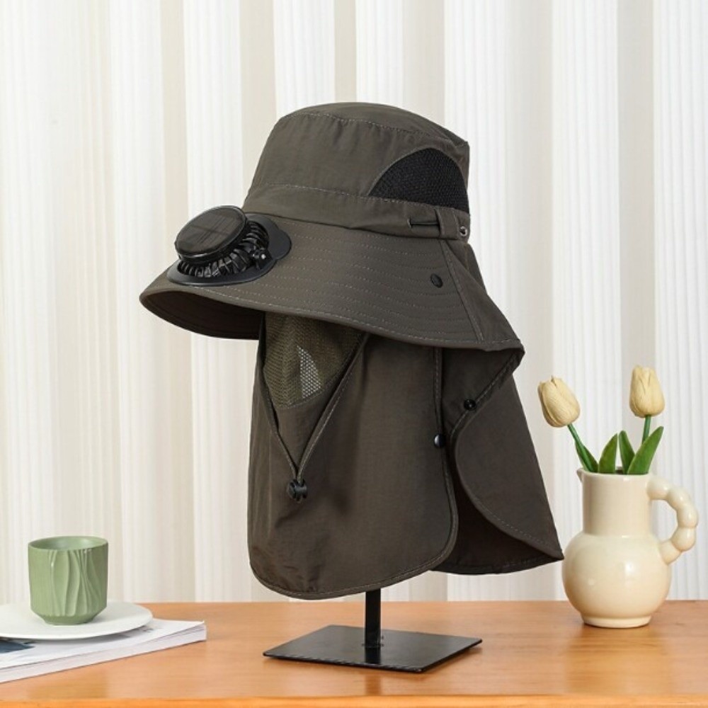 Portable Solar Rechargeable Fa - Fishing Hat recension och pris