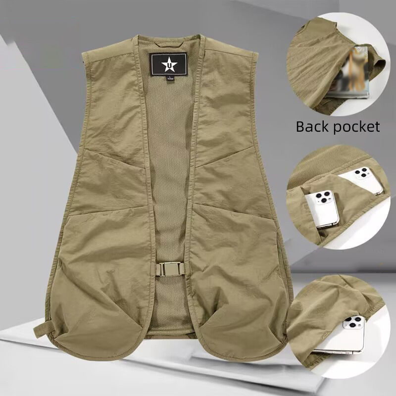 Lightweight Unisex Waistcoat V - Fishing Vest recension och pris